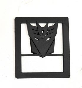 Decepticons in 3D - Black for Jeep Wrangler JK/JKU/JL Rear Tail Light Covers (2019-2024) non Led Version - Super Hero Transformers