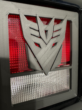 Load image into Gallery viewer, Decepticons in 3D - Black for Jeep Wrangler JK/JKU/JL Rear Tail Light Covers (2019-2024) non Led Version - Super Hero Transformers
