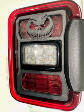 Load image into Gallery viewer, Jack Skellington in 3D - Black for Jeep Gladiator Rear LED Tail Light Covers (2020-2024 ) non Led Version) - Love Halloween
