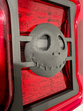 Load image into Gallery viewer, Jack Skeleton Full Head in 3D for Jeep Wrangler Led Version JK/JKU/JL Rear Tail Light Covers (2019-2024) Led Version - Spooky
