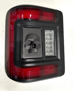 Scary Full Skull Face for Jeep Wrangler 2018-2024 JL Oracle Flush Lights - Custom Design - Hawaiian Hula Hibiscus