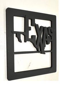 Texas Words in 3D - Black for Jeep Wrangler JK/JKU/JL Rear Tail Light Covers (2019-2024) non Led Version - Pride